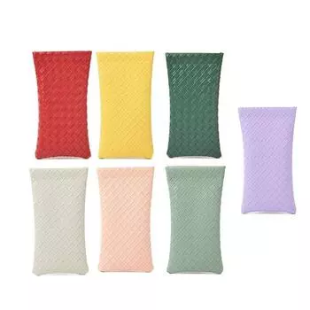 Тканая самозакрывающаяся сумка для очков, водонепроницаемая мини-косметичка, простая женская сумка для хранения помады