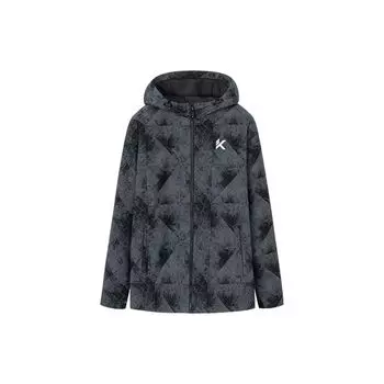 Тканая спортивная куртка с капюшоном Anta Outdoor Series с буквенным принтом, мужская верхняя одежда, черная 152311601S-3 2XL