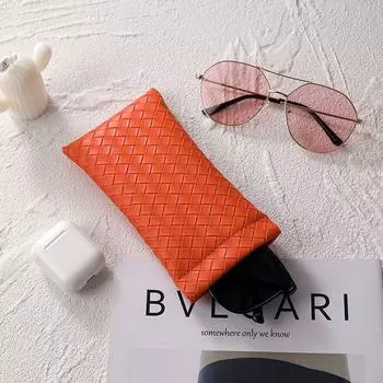 Тканая сумка для хранения очков, сумка для очков, коробка для солнцезащитных очков, защитный чехол для очков чёрный