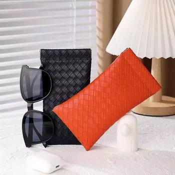 Тканая сумка для хранения очков, сумка для очков, коробка для солнцезащитных очков, защитный чехол для очков чёрный