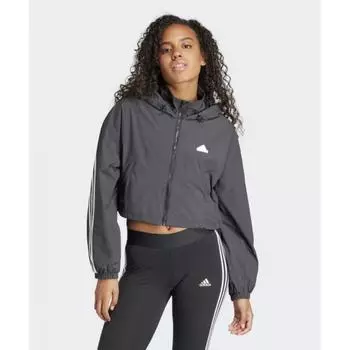 ТКАНАЯ ВЕТРОВКА ADIDAS W 3S ЧЕРНО-БЕЛАЯ IS3660 S