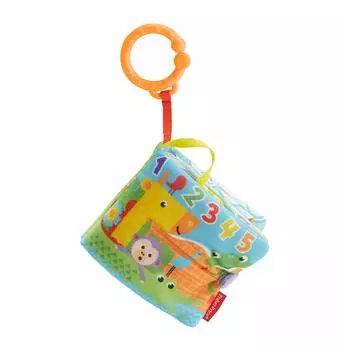 Тканевая иллюстрированная книга Fisher Price Signature Series для месяцев, которые можно выходить на улицу, и FGJ40 [0 Up] [Развивающие игрушки] [Тканевые игрушки] [Прорезывание зубов]