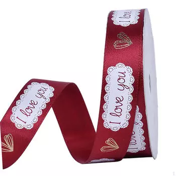 Тканевая лента ко Дню святого Валентина. Поделки своими руками, швейная лента, подарочная упаковка для упаковки,