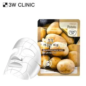 Тканевая маска 3W CLINIC Fresh Potato (3 варианта) #10 Sheets