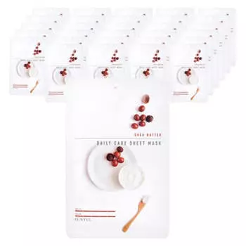 Тканевая маска для ежедневного ухода с маслом ши Eunyul 22 мл*30 шт.