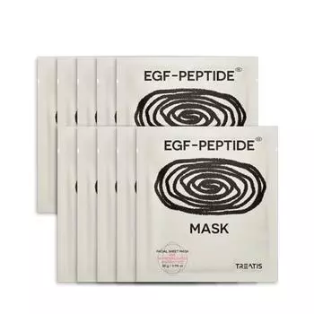Тканевая маска для лица TREATIS EGF-Peptide 28 г*10 шт. P000DYYI - Face Mask