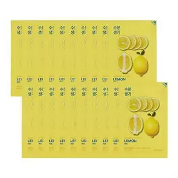 Тканевая маска Holika Holika Pure Essence Mask Sheet Lemon 23 мл, 1 упаковка, 20 штук