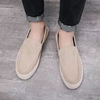 Тканевая обувь, мужская летняя дышащая мягкая подошва, одношаговая рыбацкая обувь ручной работы, повседневная обувь Tide 39