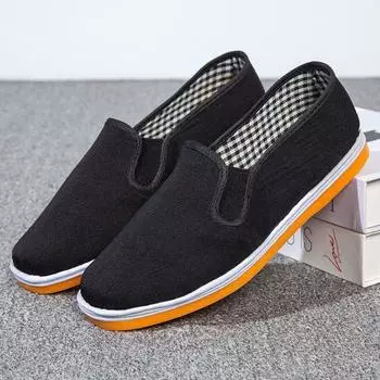 Тканевая обувь Старая Пекинская тканевая обувь для мужчин и женщин, тканевая обувь для отдыха и здравоохранения, тканевая обувь на сухожильной подошве 36