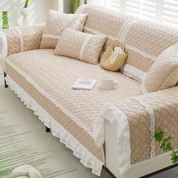 Тканевая подушка для дивана, простая современная утолщенная четырехсезонная универсальная подушка для гостиной, диванная подушка для гостиной, противоскользящий чехол 70*70cm