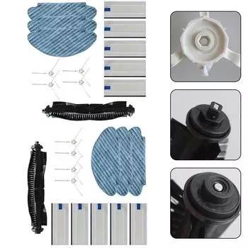 Тканевая щетка для швабры с уменьшением количества пыли Легко снимается Легко заменяется B