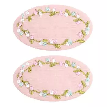 Тканевая вышивка заколки для волос милые цветочные заколки для девочек каплевидные детские заколки винтажные детские аксессуары для волос