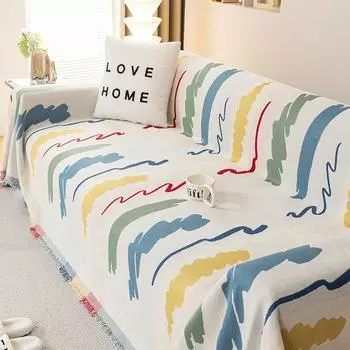 Тканевое полотенце для чехла для дивана из синели, универсальный чехол для дивана «все включено», новая пылезащитная всесезонная универсальная подушка для дивана 180-130cm