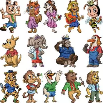 Тканевые нашивки с лесными животными, наклейки с мультяшными полосками, термопресс, аппликация, модный аксессуар «сделай сам», наклейка на джинсы, нашивка на одежду