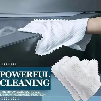 Тканевые перчатки для ленивых, чистящий нетканый материал, антистатическая клавиатура, чистящая ткань, одноразовые бытовые перчатки для удаления пыли 10pcs