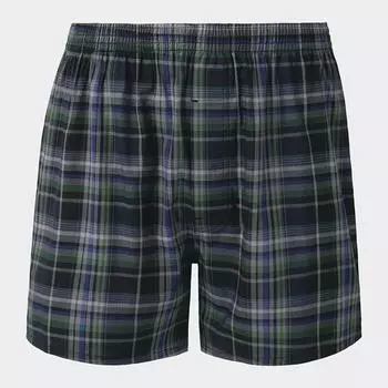 Тканевые плавки GU by Uniqlo в клетку «мадрас» +X