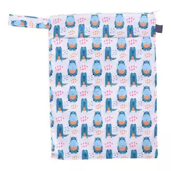 Тканевые подгузники, влажные и сухие мешки, многоразовые, водонепроницаемые, с двойной молнией, многофункциональные, для купания, влажные мешки