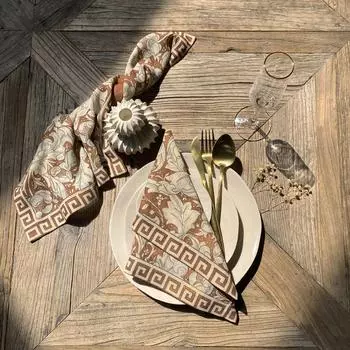 Тканевые салфетки Sertex Home с этническим рисунком, 6 предметов