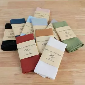 Тканевые салфетки в деревенском стиле в стиле бохо, мягкий хлопок, тонкая работа, однотонные рождественские свадебные салфетки для украшения обеденного стола красный