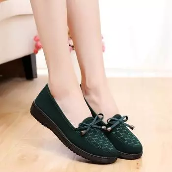 Тканевые туфли Old Beijing, женские летние туфли без шнуровки, коллекция 2024 года, удобная женская обувь с мягкой подошвой для мам, женская обувь Zapatos De Mujer 41 красный