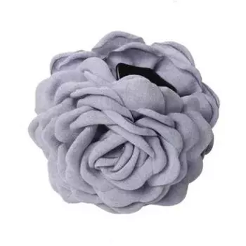 Тканевые заколки-крабы для волос с цветком розы для женщин, девочек, пластиковые зажимы для волос, головные уборы, аксессуары для волос