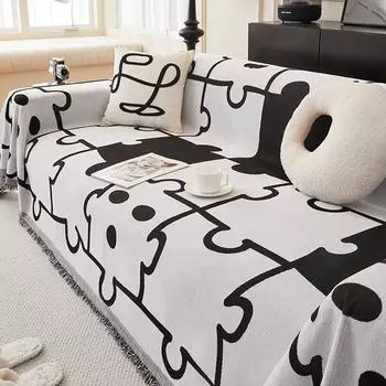 Тканевый чехол для дивана Four Seasons, универсальный нескользящий простой чехол для дивана, который можно стирать в машине, универсальная универсальная подушка для дивана 180*130cm