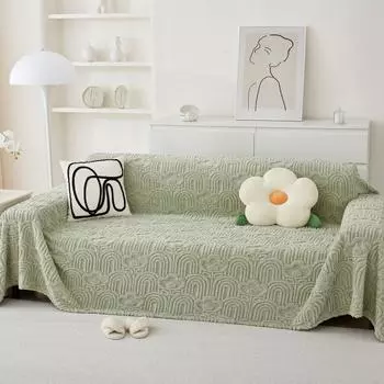 Тканевый чехол для дивана, осенне-зимний простой стиль, диванное полотенце, полностью покрытый зимний чехол для диванной подушки, универсальное универсальное одеяло для волос 180*130cm