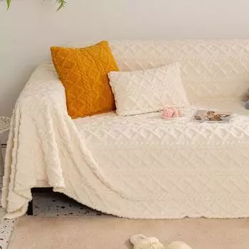 Тканевый чехол для дивана, высококачественный зимний плюшевый универсальный чехол для дивана, полностью обтянутый кожей, чехол для дивана в скандинавском стиле, чехол 180*130cm