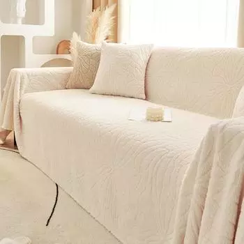 Тканевый чехол для дивана, зимний плюшевый утепленный диван, подушка, универсальный универсальный чехол для дивана, новый зимний чехол, полотенце, одеяло 180*130cm