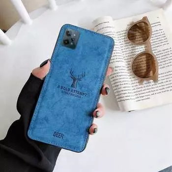 Чехол из ткани с рисунком оленя для Realme C67 9 Pro 5G 12 11 GT 6 6T Neo 3 OPPO A54 A72 A16 A53 A78 A98 A79 A96 A38 A58 A80 Мягкий чехол из ТПУ Realme GT Neo 3 чёрный