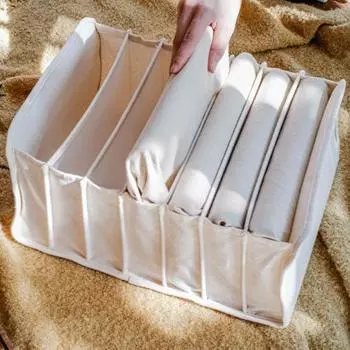 Тканевый контейнер с большим отсеком, толстый практичный ящик для хранения в шкафу для M