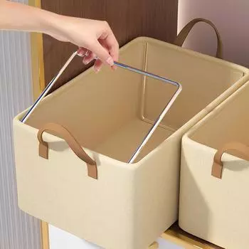 Тканевый настольный ящик для хранения, складной ящик для хранения одежды, большая вместимость, шкаф для хранения в спальне, организация хранения зелёный