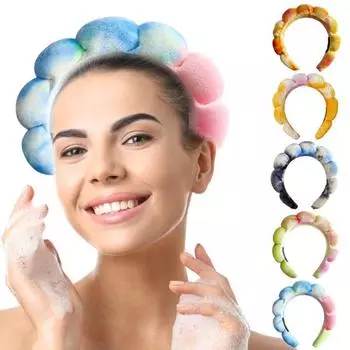Тканевый обруч для волос, легкий, удобный, женский обруч для волос, фланелевый, губчатый, водонепроницаемый обруч для волос розовый