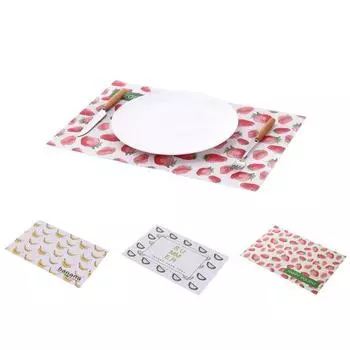 Тканые коврики для стола из ПВХ Нескользящие Противоожоговые Термостойкие Износостойкие настольные салфетки с принтом Подушечки для чаш Подставки для чашек для напитков B