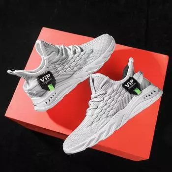 Тканые летние мужские кроссовки на толстой подошве, повседневные, мягкая подошва, тонкая сетка, дышащая, из кокосовой скорлупы, спортивная обувь для пар 39 белый