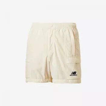 New Balance Uni Тканые шорты с карманами NBNVDB2513 64 Кремовый M