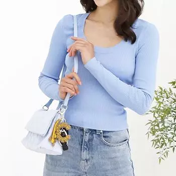 Тканый цветок брелок с буквами и буквами ABCDKLMS брелок для ключей на День Благодарения ремесленные рисовые уши кулон