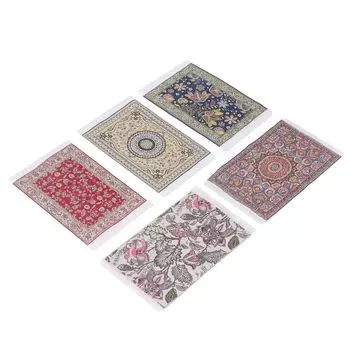 Тканый ковер для кукольного домика Миниатюрная кукольная мебель Коврик для кукольного домика Ковер Одеяло для кукольного домика Тканый ковер Коврик для кукольного домика 1/12