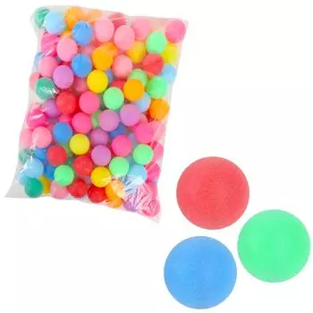 TKY Мячи для настольного тенниса Мячи для пинг-понга Разноцветные пластиковые мячи Набор из 50 штук