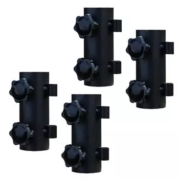 TKY Tent Pole Fixed Holder Fixed Holder Tarp Pole Parasol Fixed Device Camping Outdoor (4 pieces)