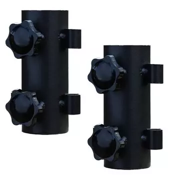 TKY Tent Pole Fixed Holder Fixed Holder Tarp Pole Parasol Fixed Device Camping Outdoor (2 pieces)