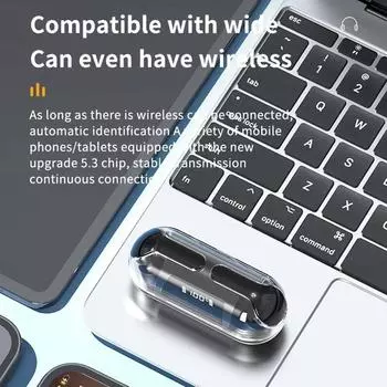 TM20 светодиодный цифровой дисплей 5,3 наушники прозрачные спортивные наушники беспроводные гарнитуры tws Bluetooth-гарнитура Bluetooth-гарнитуры