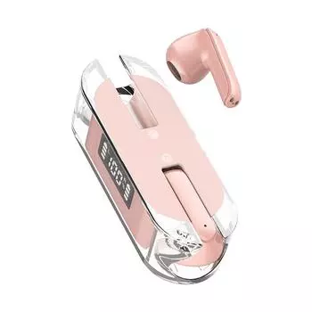 TM50 полувставная маломощная прозрачная беспроводная BT-гарнитура розового цвета розовый