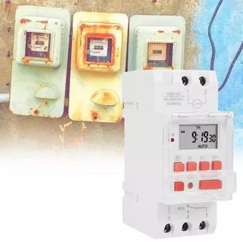 TM919B таймер программируемый точный таймер пластиковый корпус ЖК-цифровое реле контроля времени 85-265V