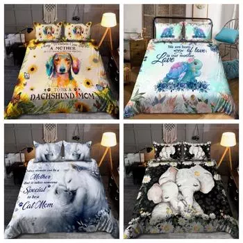 Tmarc Tee Цветок Черепаха Постельное белье Костюм Подарок Моей Маме Пододеяльник Набор Пододеяльник Single 135x200cm