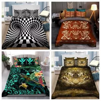 Tmarc Tee D Magic Постельное белье Костюм Одеяло Пододеяльник Набор домашнего текстиля Single 135x200cm