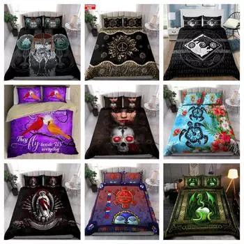 Tmarc Tee Puerto Rico Комплект постельного белья Taino Sun and Moon Tribal Single 135x200cm