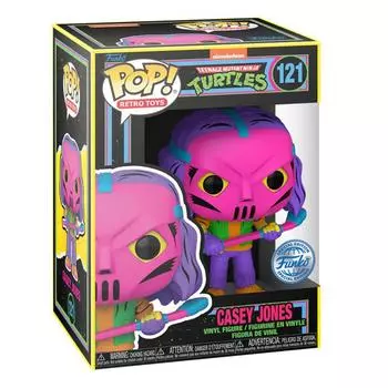 TMNT Comic Кейси Джонс, бывший американский Blacklight Pop! винил