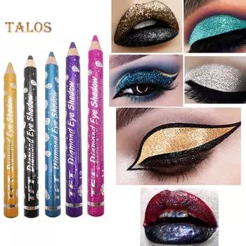 TMS 12 цветов водонепроницаемые долговечные жемчужные блестящие тени для век ручка-карандаш косметическая
