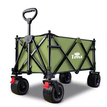 TMZ Carry Wagon Отдельно стоящая тележка для хранения Компактная грузоподъемность 120 кг Тип конвергенции 130 л Большая вместимость Складная тележка для переноски на открытом воздухе Кемпинговая тележка